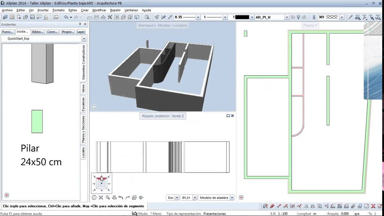 Tutorial software BIM Allplan: Desarrollo de un Proyecto Básico 1
