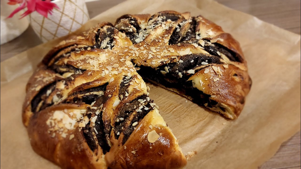 Makowiec Świąteczny ⭐✨☃️ Ciasto Drożdżowe  z makiem *  Drożdżówka z makiem 👍Łatwy przepis