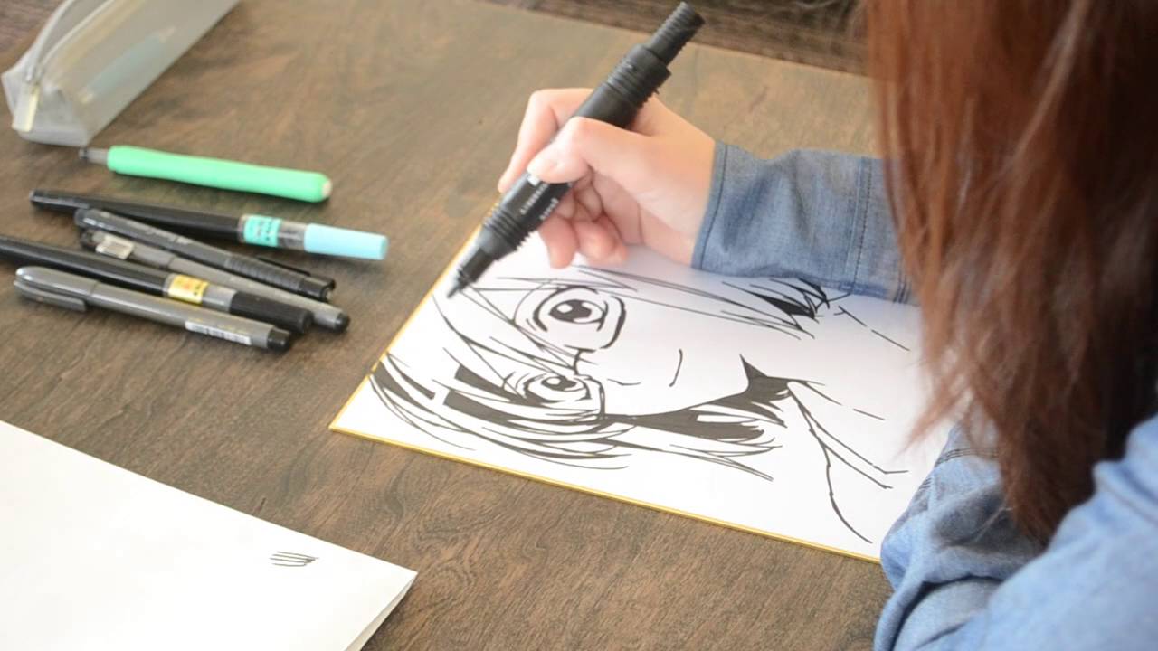 【漫画家メイキング】田中圭一が種村有菜先生の色紙作画を解説！ 【教えて！圭一さん】