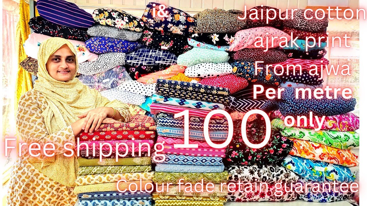 77❤️ Jaipur cotton ajrak print & new American crepe print low price high quality