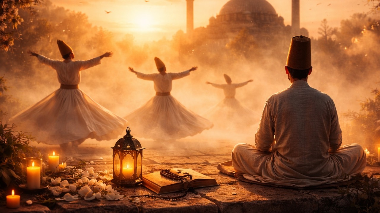 Ramadan Kareem 🌙 1 Hour Rumi Inspired Sufi Music | Deep Spiritual Healing & Inner Peace
