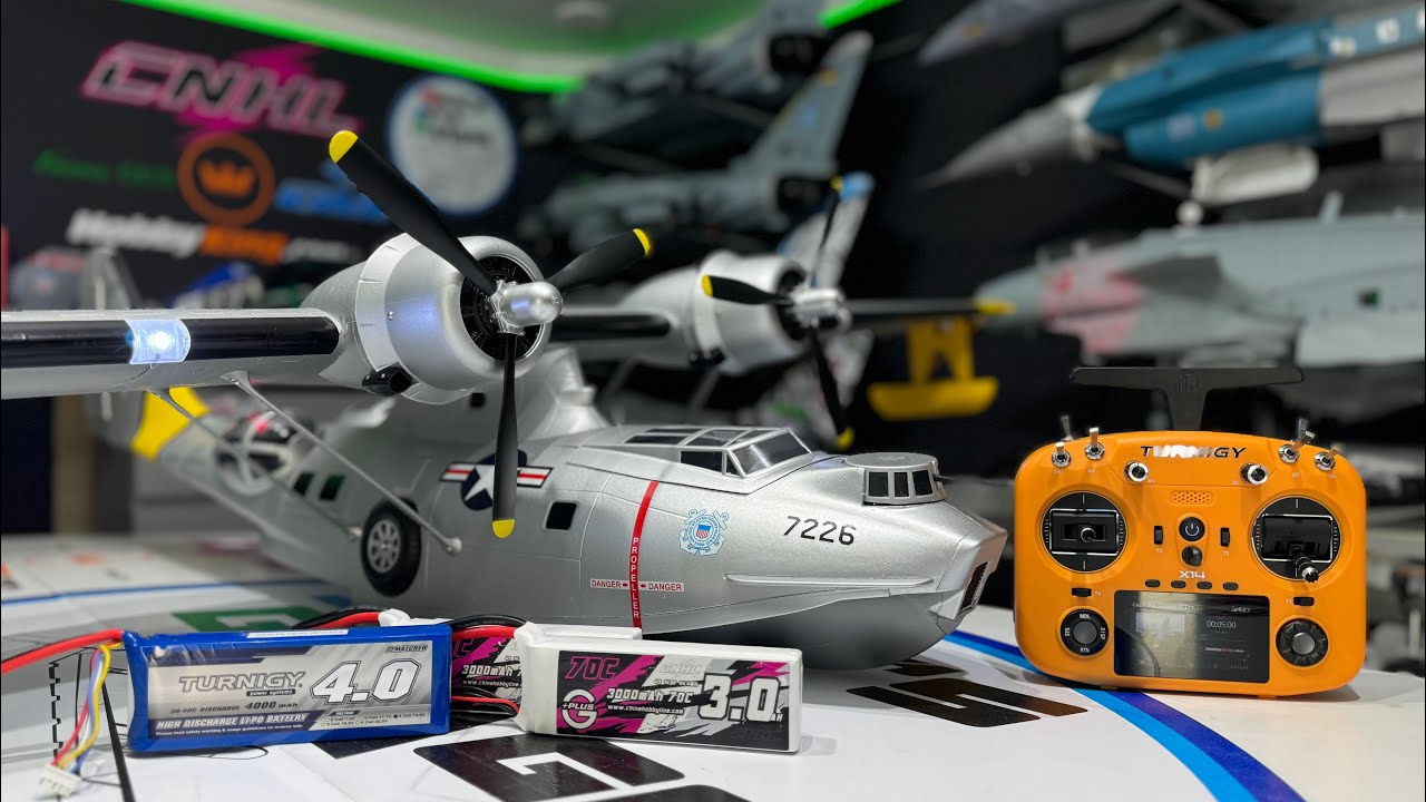 AVIOS PBY Catalina (US Coast Guard) 1900mm Seaplane (PNF) - UNBOXING & ASSEMBLY [4K60fps HDR]