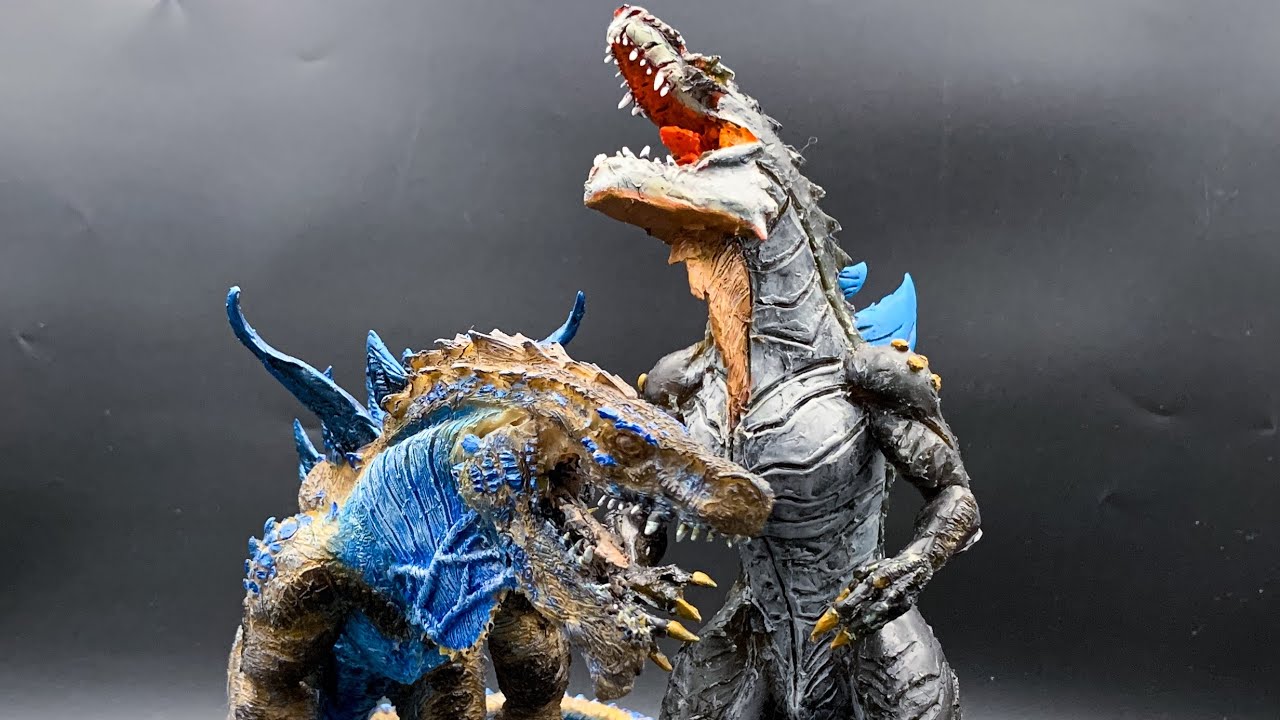 Godzilla & Animated Jr 1998 Rubber Figures