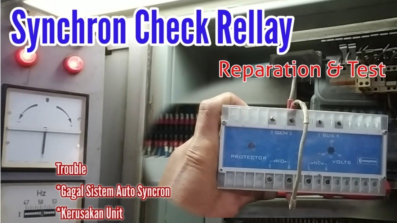 Perbaikan Syncron chek rellay tidak mau Otomatis dan cara Test nya