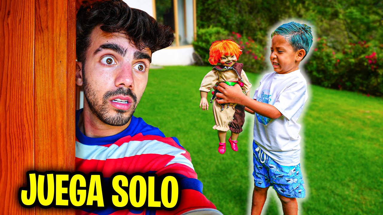 GRABE A MI VECINO JUGANDO CON EL DUENDE DE NOCHE