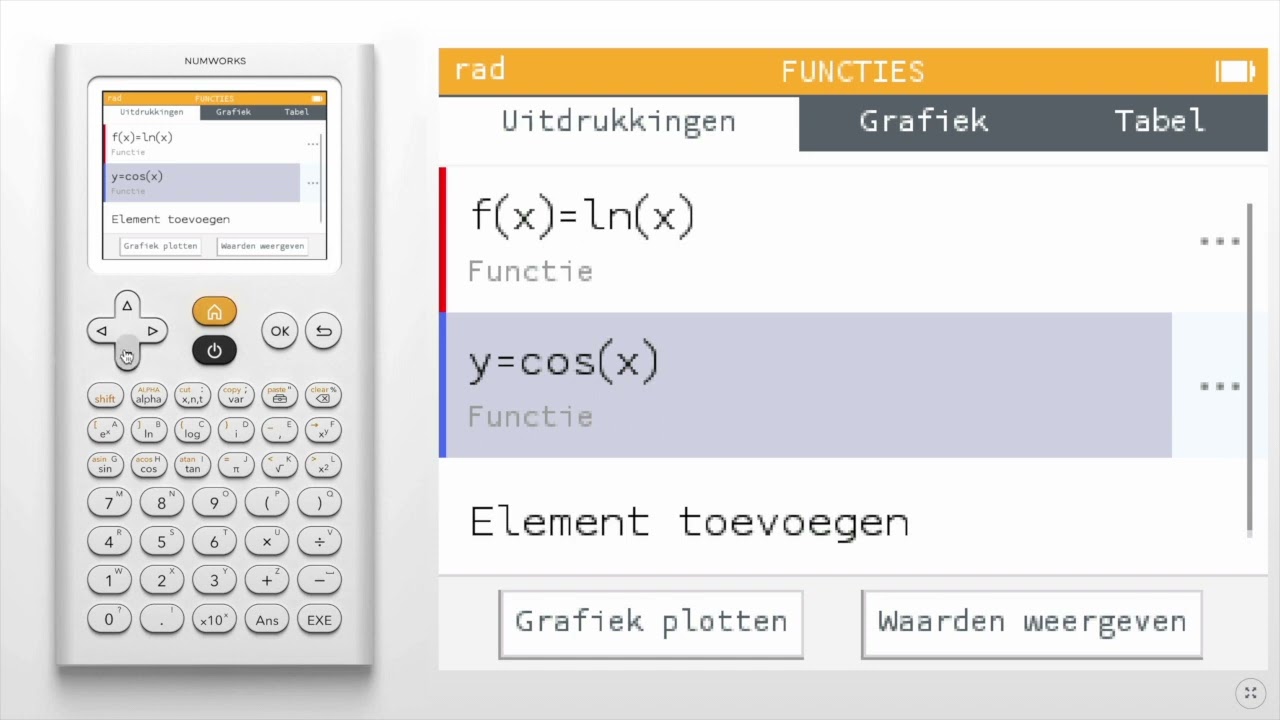 Hoe je functies kan toevoegen en plotten
