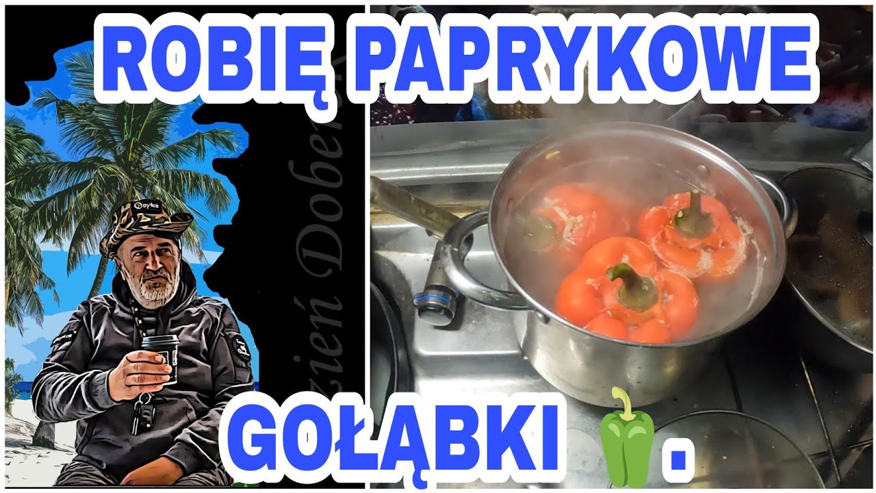 Brak słońca zimno śnieg 🌨️co robić?robię papryki 🫑nadziewane(gołąbki)