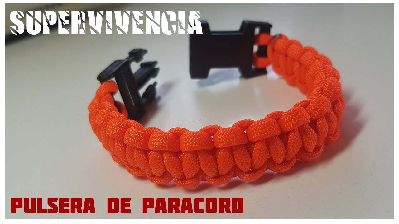 Cómo Hacer una Pulsera PARACORD de un solo color 🔴►PARACORD 550! 🔴