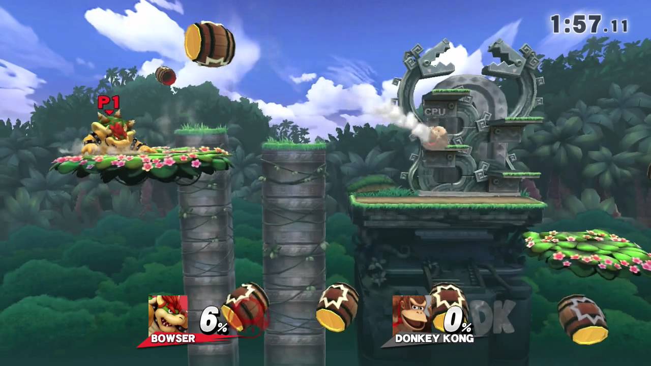 Super Smash Bros. Wii U - Bowser vs Donkey Kong (CPU9) Gameplay Nintendo Switch? /Wii U #21