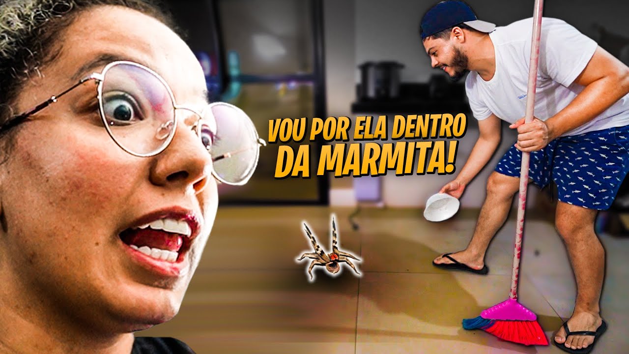 uma ARANHA GIGANTE ATACOU a Thainá e veio PRA CIMA DE MIM!!