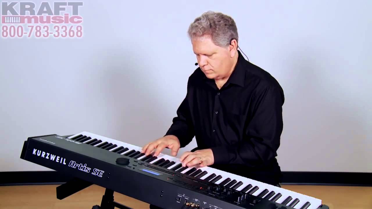 Kraft Music   Kurzweil Artis SE Stage Piano Demo with Chris Martirano