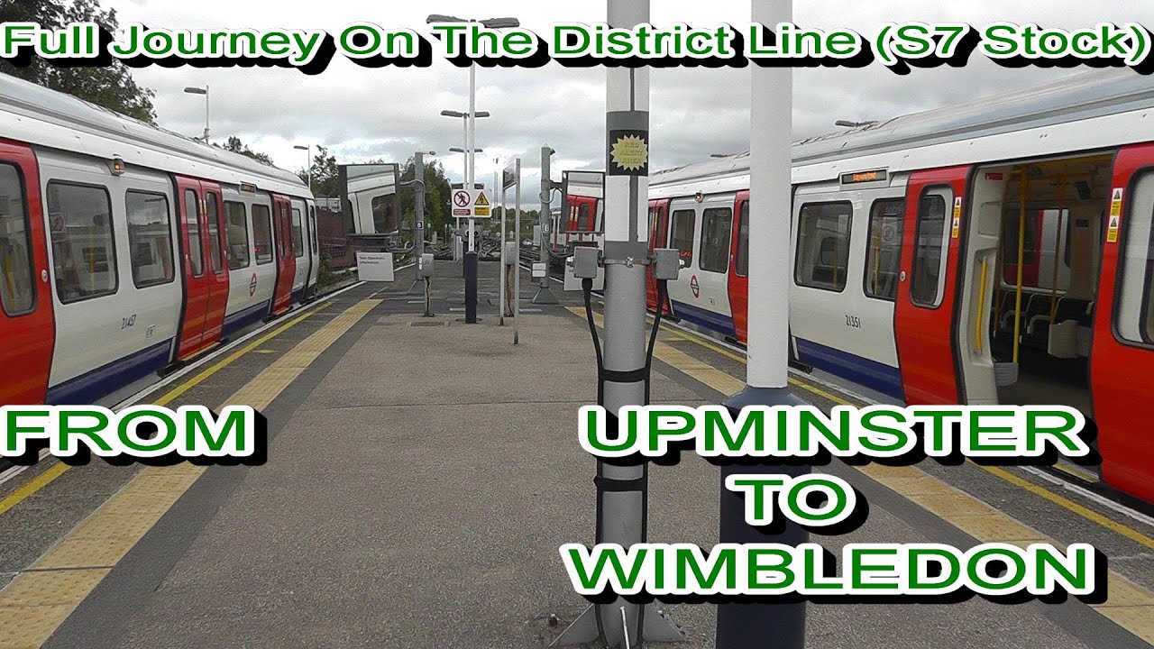 Full Journey On The District Line S7 Stock From Upminster to Wimbledon