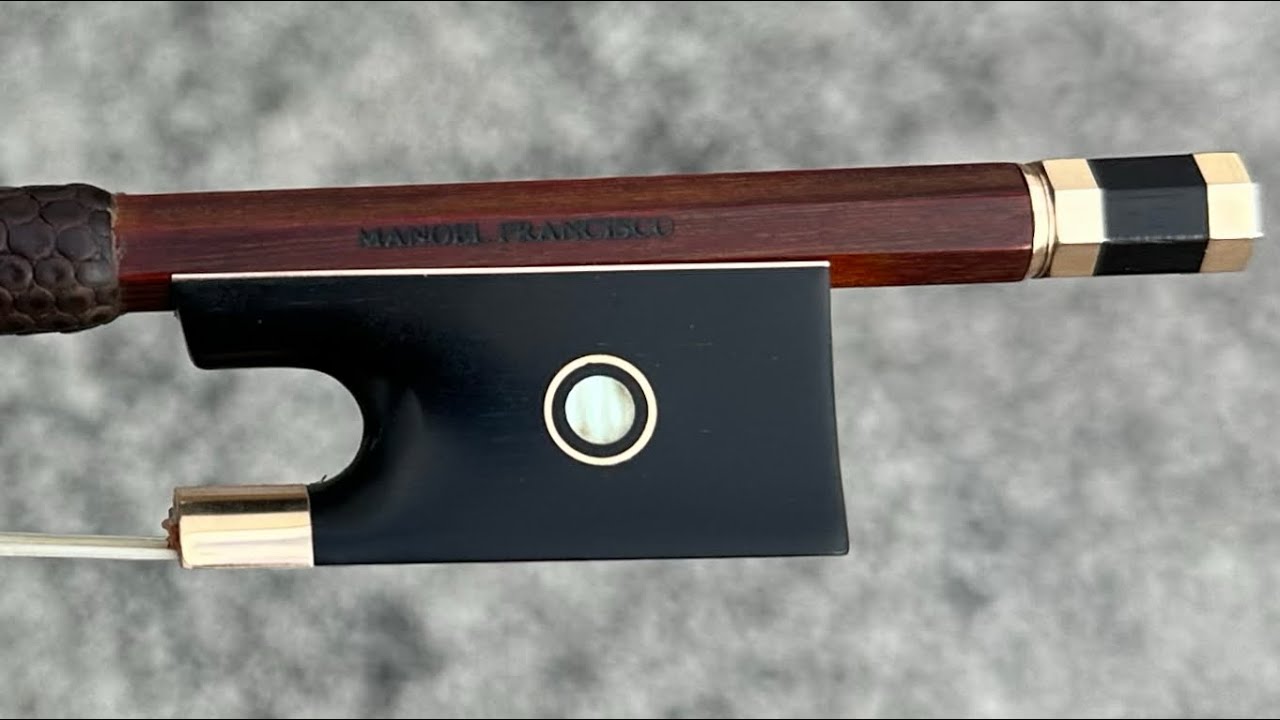 Gold Mounted Manoel Francisco Violin Bow 4/4