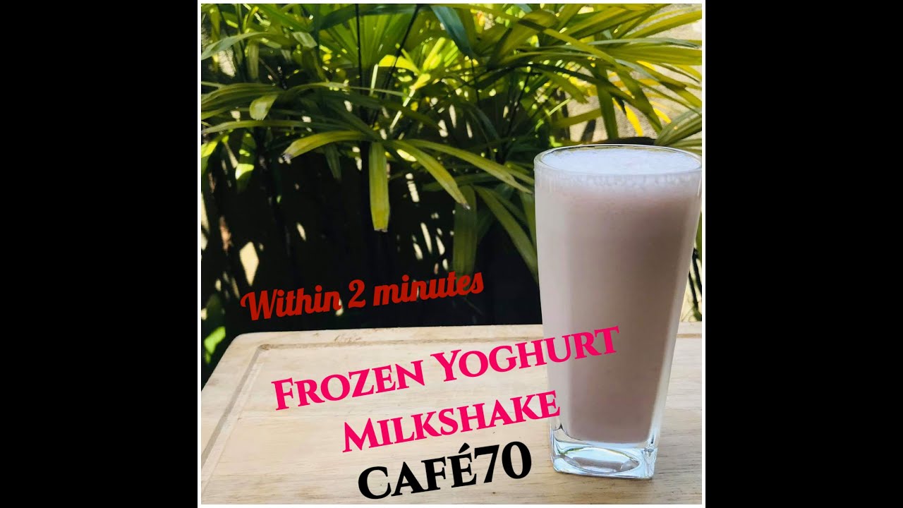 Frozen Yoghurt Milkshake #FrozenYoghurt #Milk #Milkshake