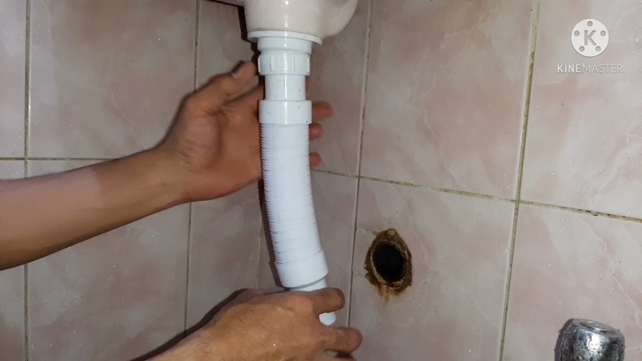 تركيب كوع حوض الوش او المطبخ ولا جوزك ولا السباك بكل سهولةInstalling the elbow in the shower or kitc