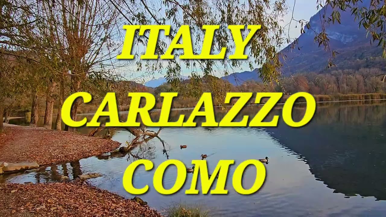 WALKING TOUR COMO CARLAZZO LAKE PIANO 4K 