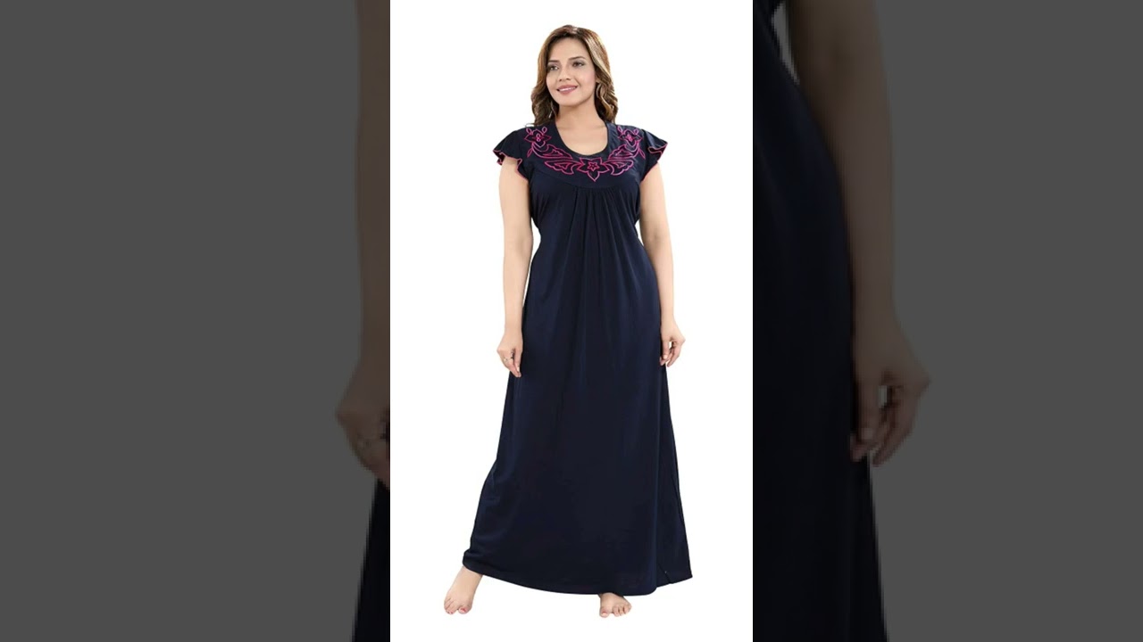 Hosiery Cotton Long Nighty || Night Gown for Women || Maxi #shorts #nighty