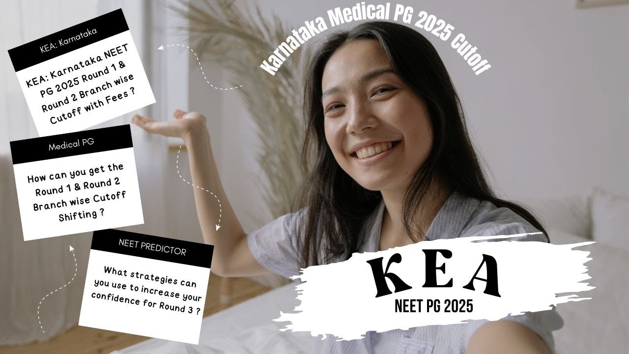 KEA : Karnataka State Private Medical College Round 1 to Round 2 Cutoff shifting