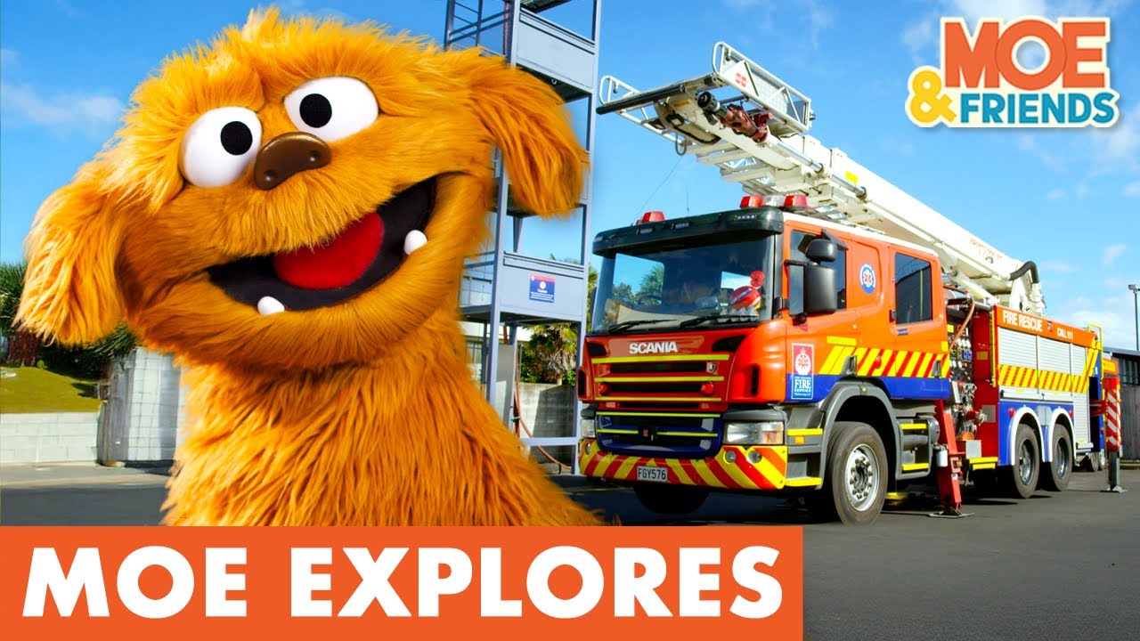 Moe Explores a Fire Station 🚒🔥| Learning Fire Safety with Firefighters