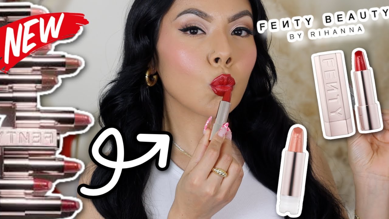 НОВИНКА🚨 ПОЛУМАТОВЫЕ ПОМАДЫ FENTY ICON || ОБЗОР И СВОТЧИ ПОМАД СТОИТ ПОКУПКИ!?