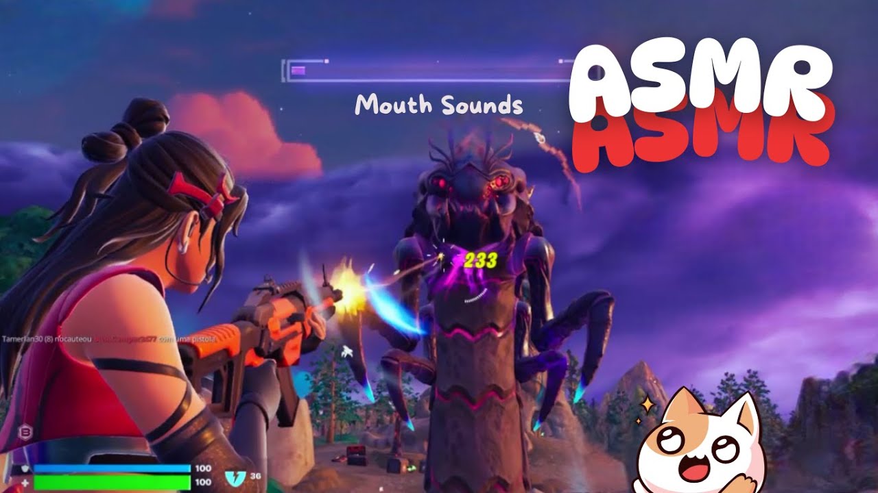{ASMR Fortnite}  Mouth Sounds, Whispers and Graceful Deaths