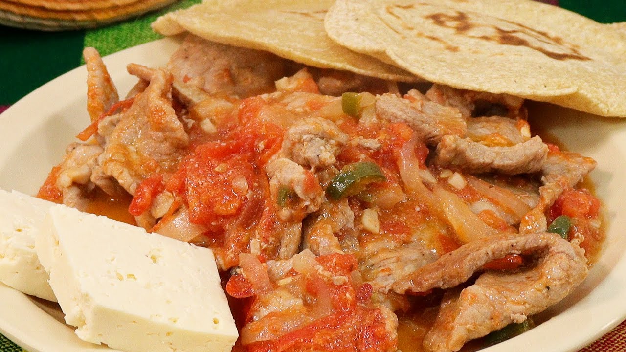 Bistec de puerco a la mexicana