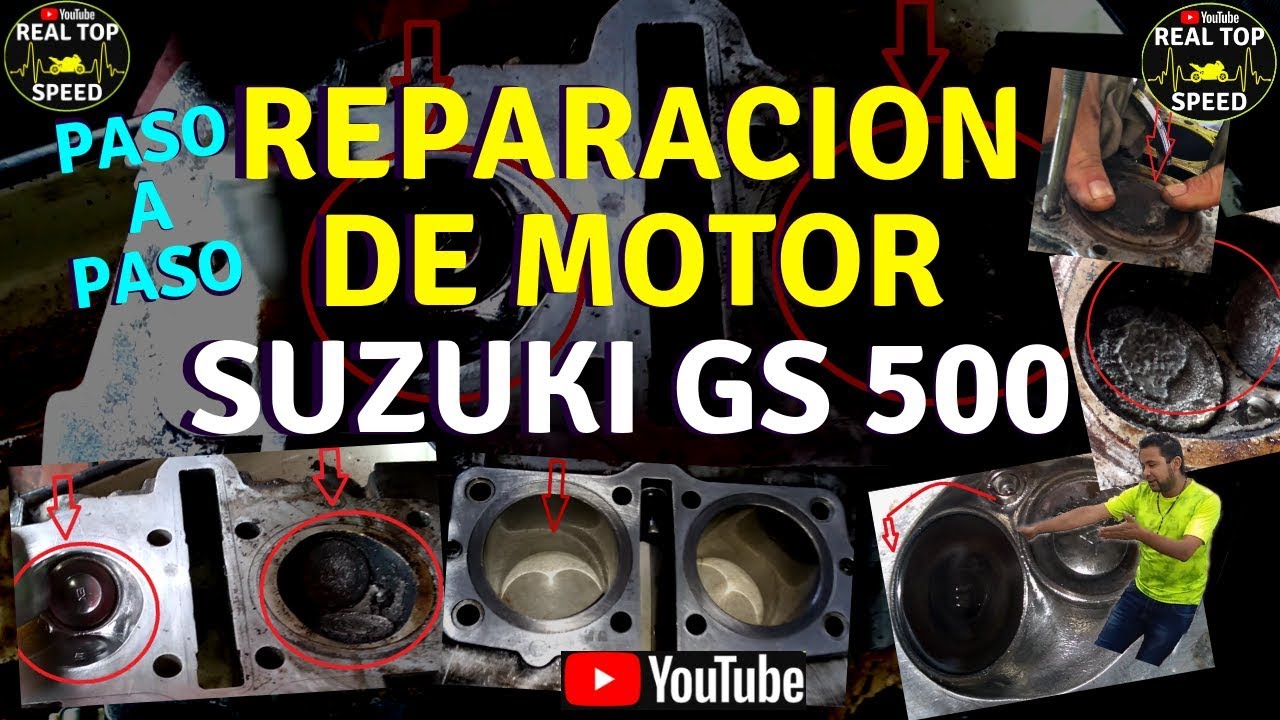 REPARACION DE MOTOR SUZUKI GS 500 COMO DIAGNOSTICAR DAÑOS