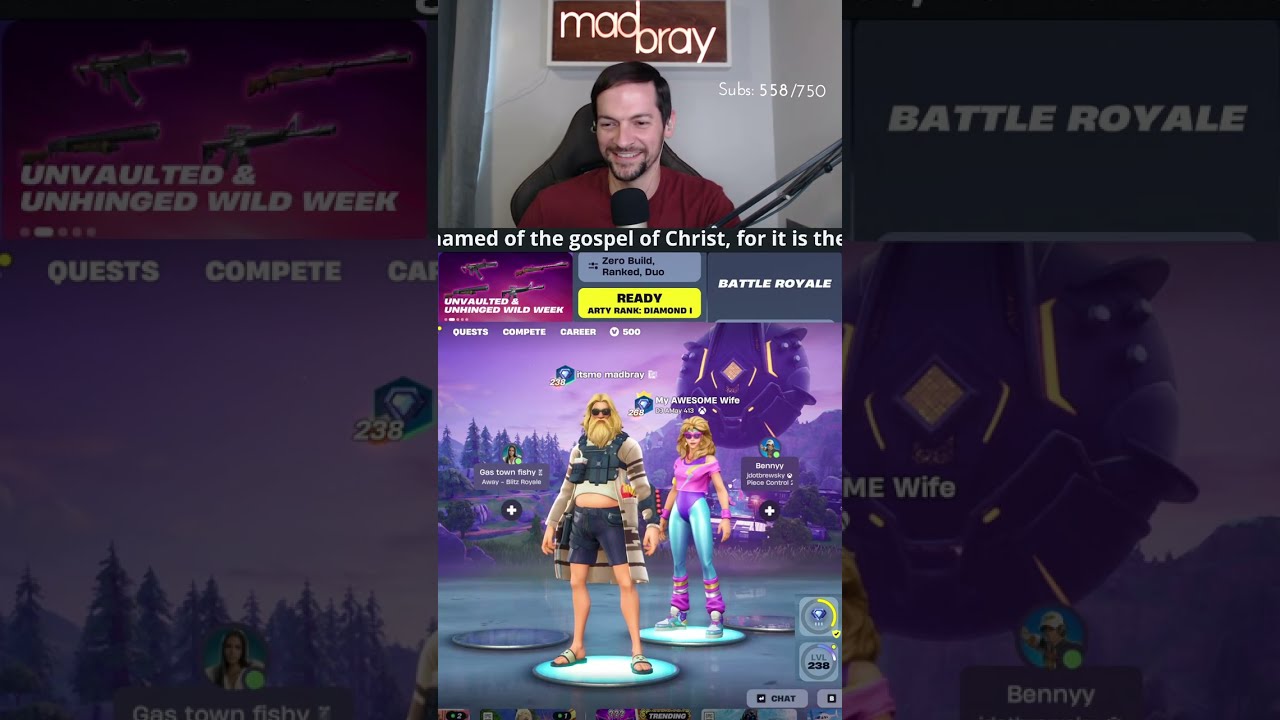 LIVE! - Fortnite [vertical] Can We Get Out of Diamond? - Husband & Wife Duo - God is good!!