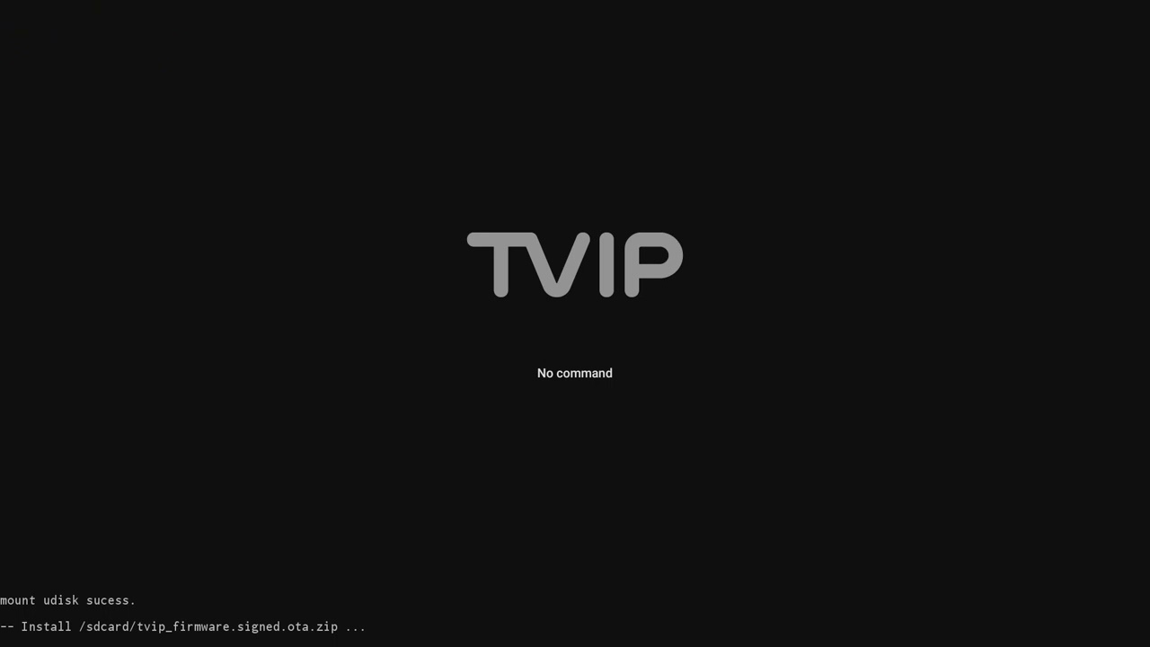TVIP sBox s705 Восстановление прошивки из Recovery Mode