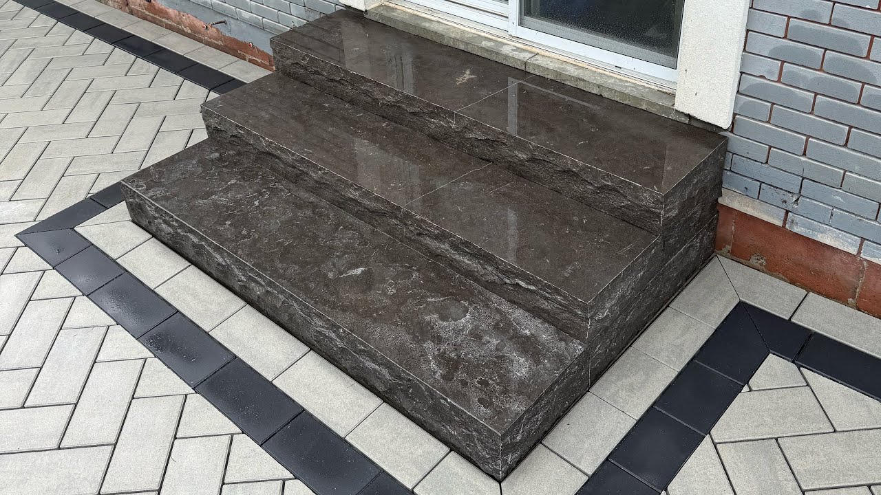 Natural Stone Step installation in under 1 hour!