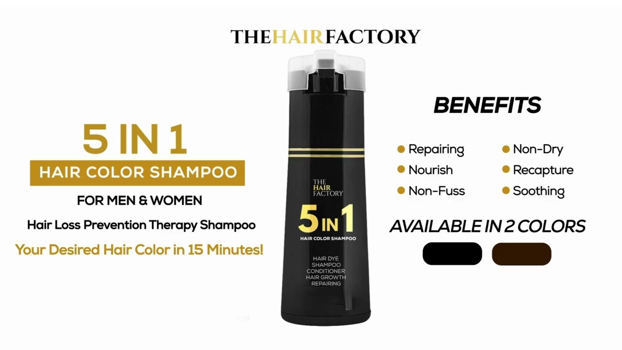 5IN1 HAIR COLOR SHAMPOO WITH KERATIN , OLIVE OIL & VITAMIN E