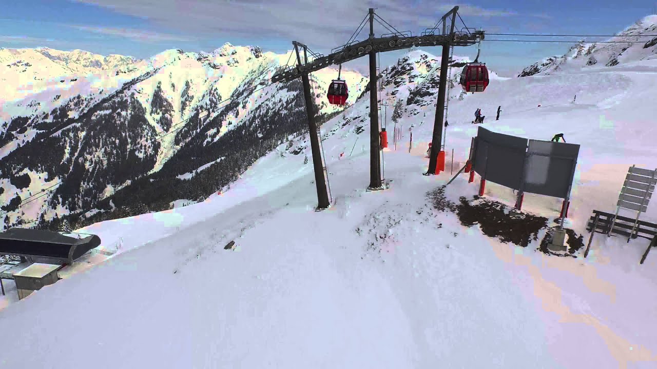Gipfelbahn Fulseck im Skigebiet Dorfgastein - Grossarltal | stock footage