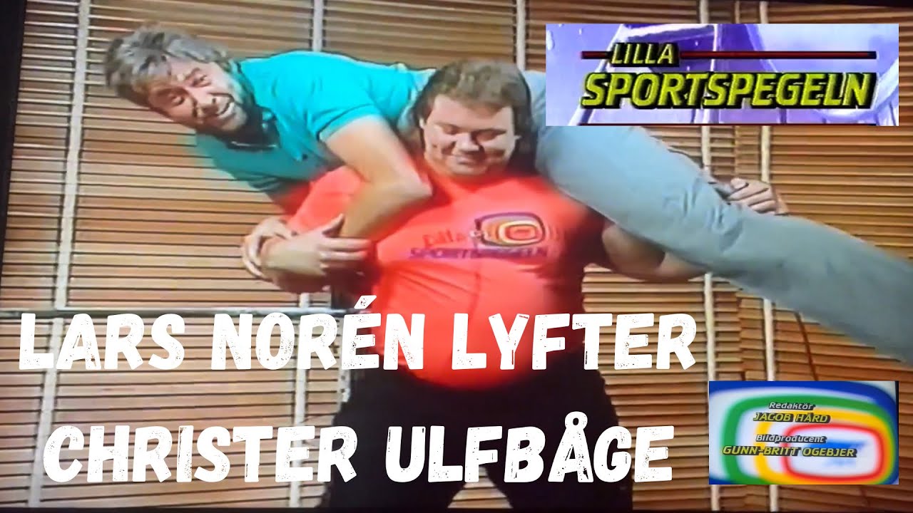 Lars Norén på Lilla Sportspegeln efter styrkelyft VM 1987