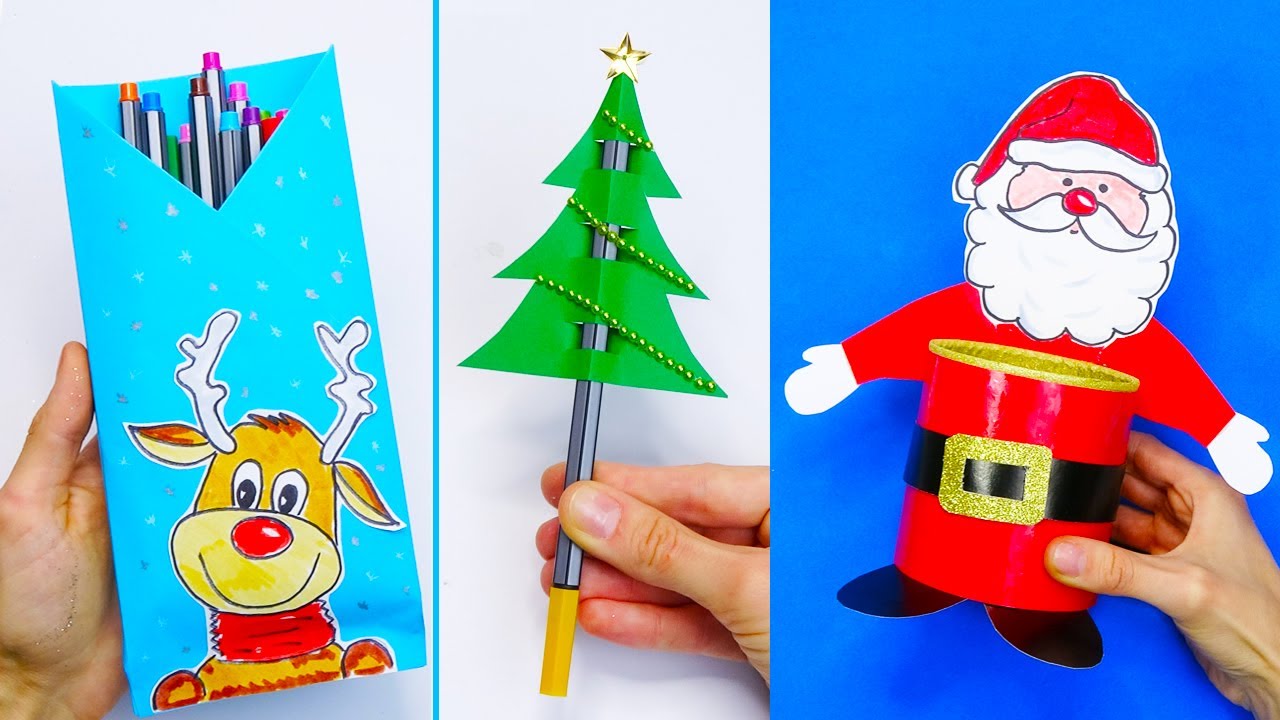10 DIY School Supplies  Easy DIY Paper crafts ideas  Christmas school supplies