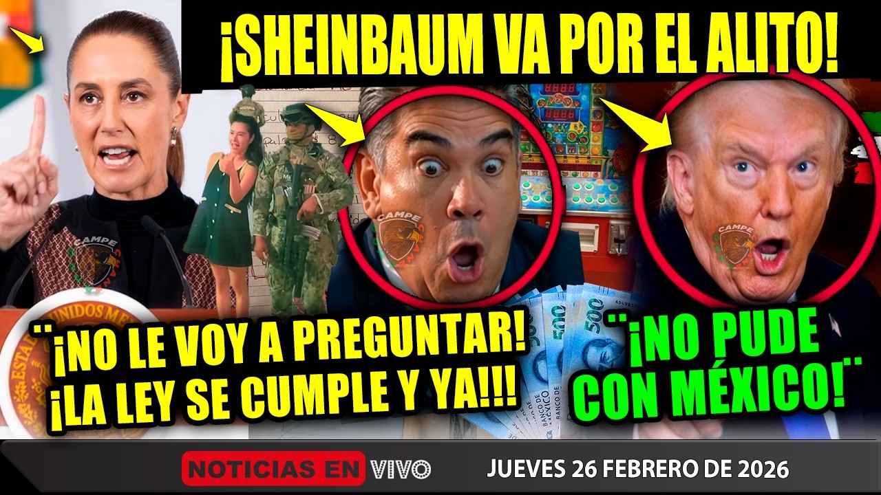 SHEINBAUM ¡SE VA CH1NG4R A ALITO! TRUMP ¡NO PUDO FRENAR A MÉXICO! GRINGOS HICIERÓN ESTO HOY