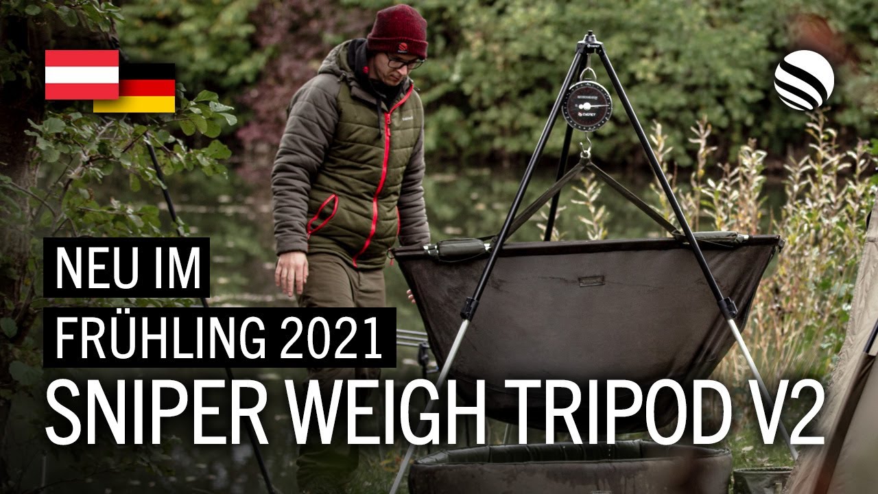 Produkt-Teaser: Cygnet Tackle Sniper Weigh Tripod V2 zum Karpfenangeln | Wiegehilfe | Wiegen | Waage