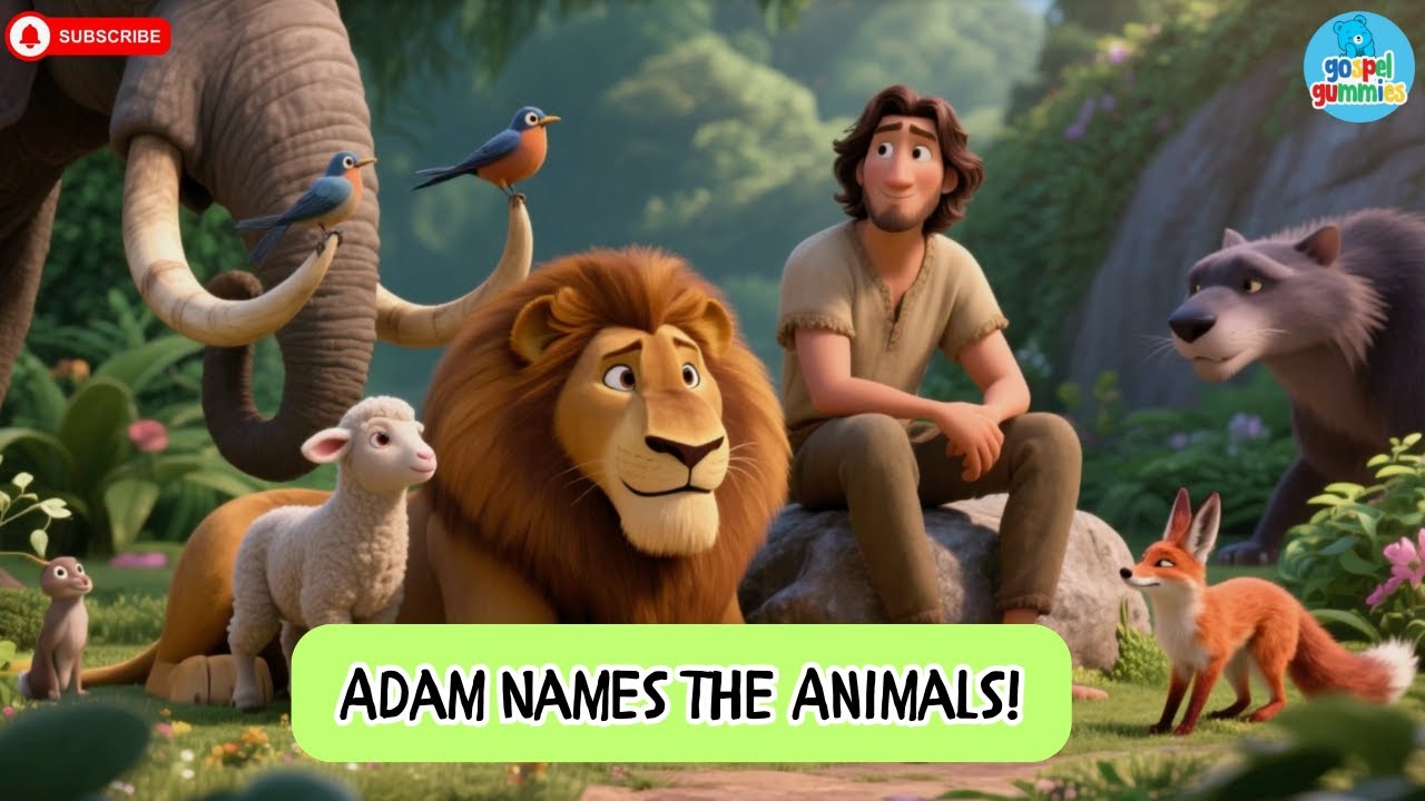 Adam Names the Animals | Garden of Eden Bible Story for Kids | Creation Story
