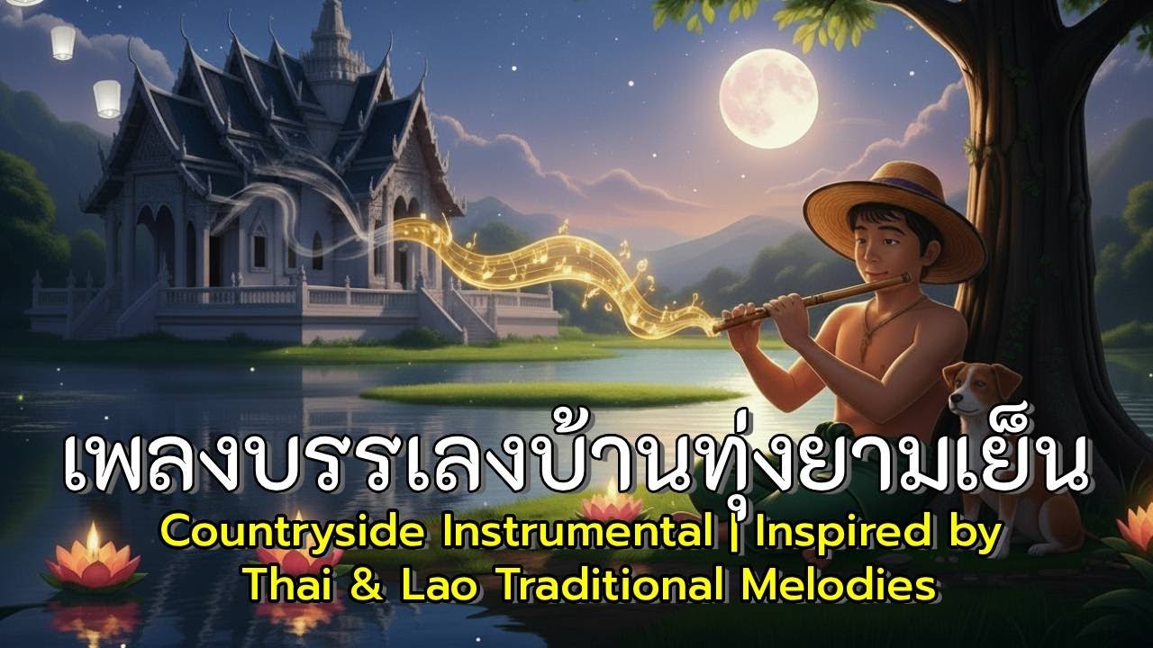 เพลงบรรเลงบ้านทุ่งยามค่ำ | แรงบันดาลใจจากเพลงไทยเดิมและทำนองพื้นบ้านลาว I Countryside Folk Melodies