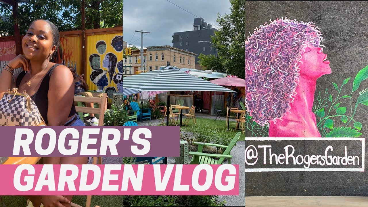 EXPLORING NEW YORK CITY :ROGER'S GARDEN BAR/ RESTAURANT| VLOG