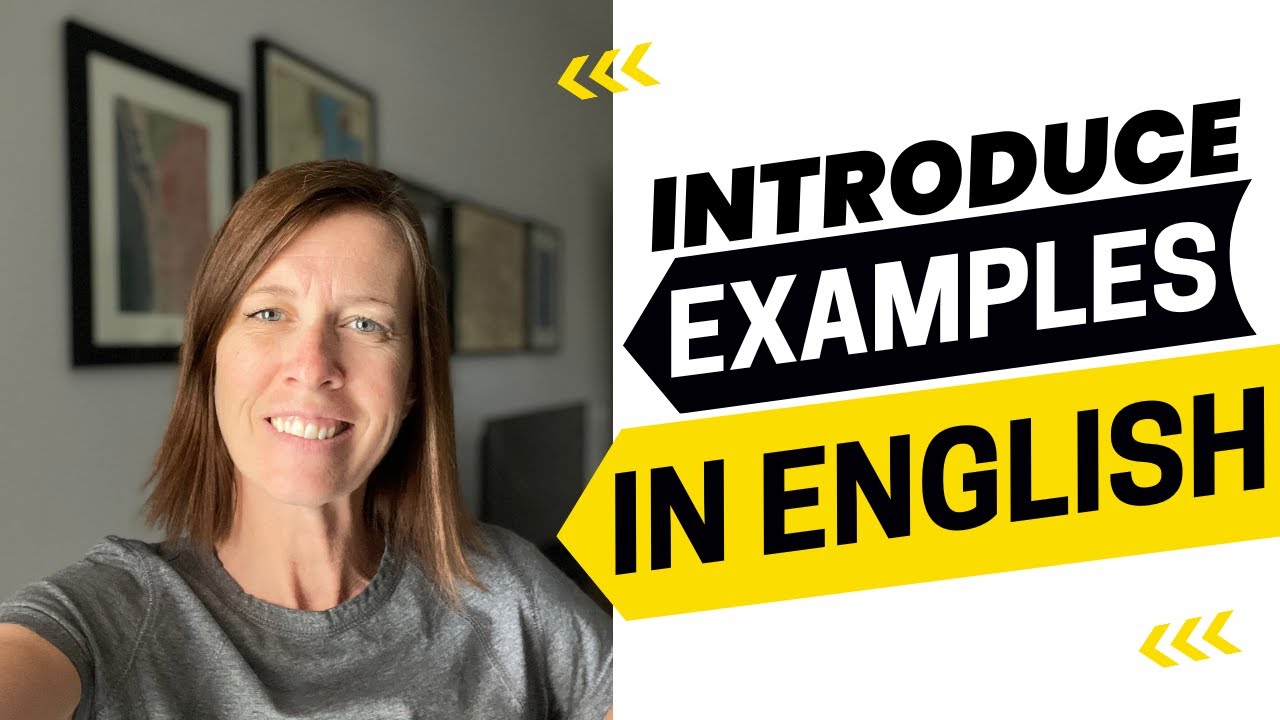 BE - Advanced Vocabulary to Introduce Examples