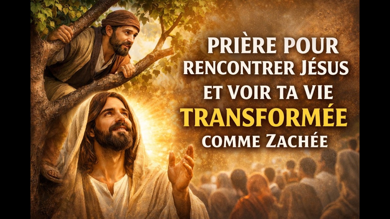 Prière pour laisser JESUS te rencontrer et voir ta vie transformée comme Zachée