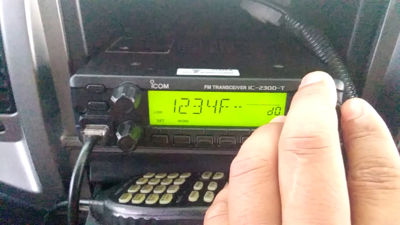 icom ic2300-T DTMF เปิดระบบ