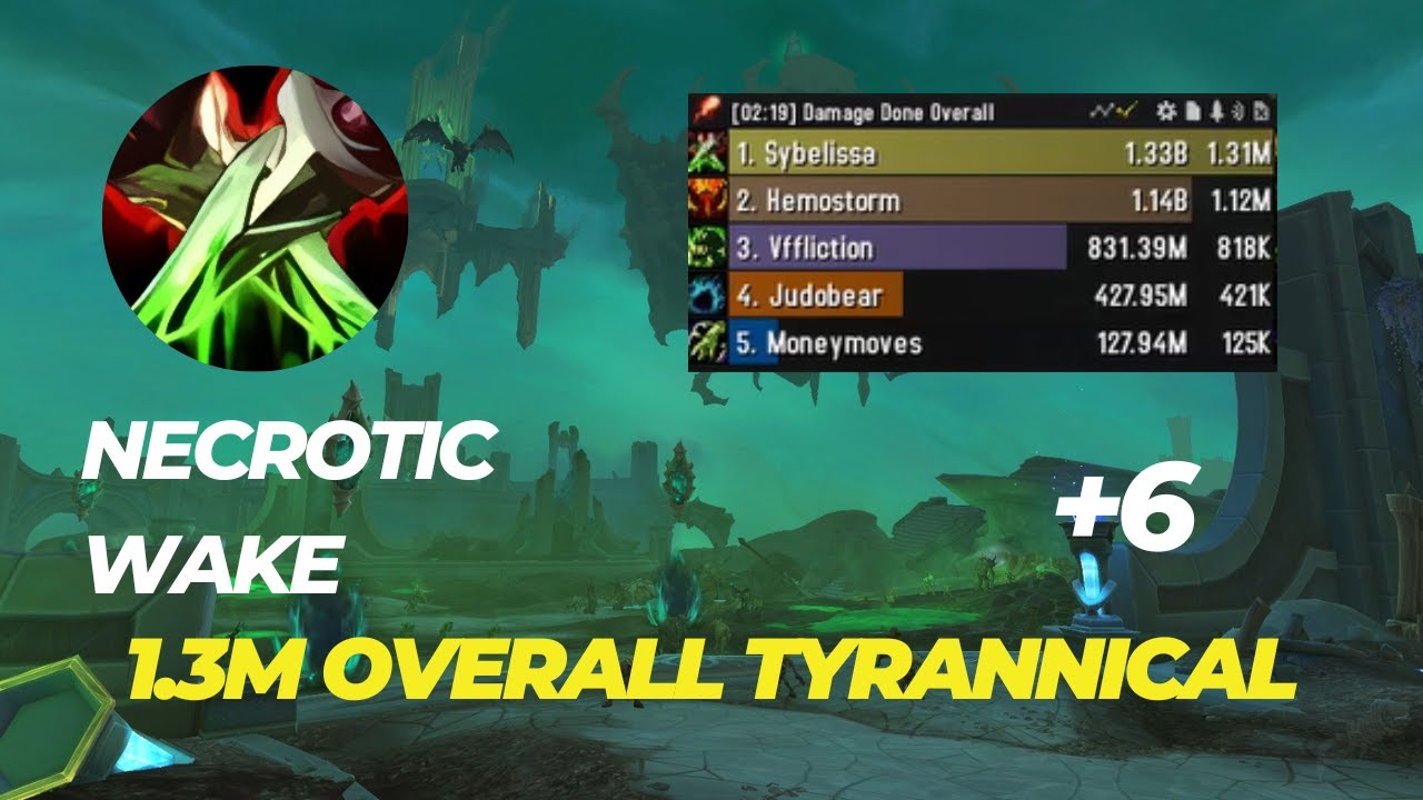 +6 Necrotic wake Assassination rogue pov 1.3M overall TWW 11.0.2 seaon 1
