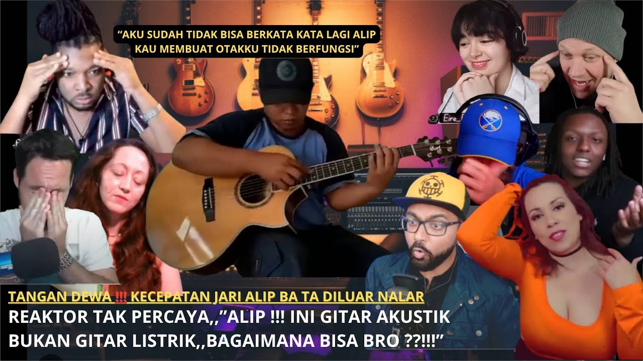 KING OF HARMONIC‼️REAKTOR TERDIAM DENGAN KECEPATAN JARI ALIP BA TA Canon Rock( fingerstyle guitar) 💥