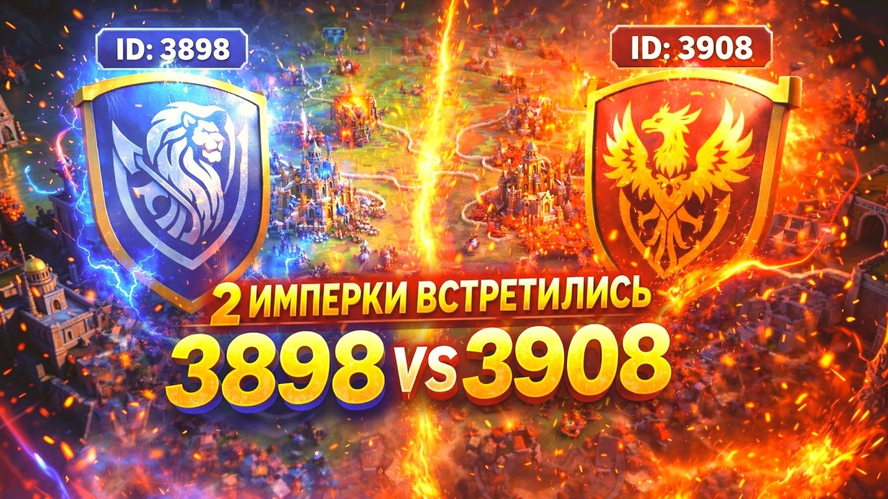 3898 vs 3904 Встреча имперок Rise of Kingdoms