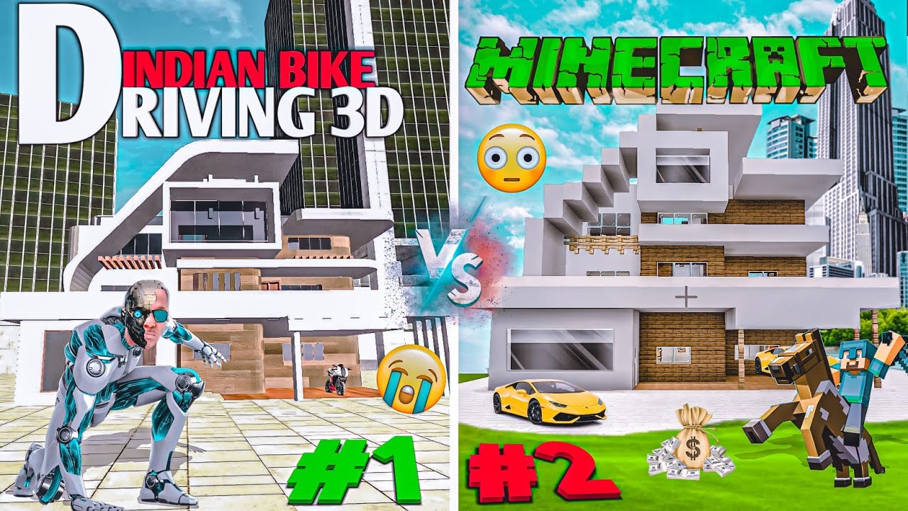 🎉Indian Bikes°Driving 3D Old House🏠 In Minecraft😲 Real Old Home Full Funny🤣 Story Video😘#1