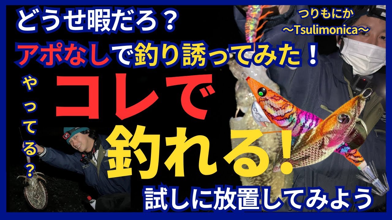 【秘儀】エギング秘儀！案外〇〇してる方が釣れるんだよ！