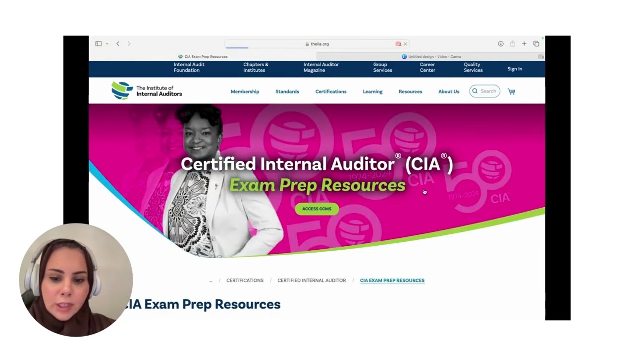 CIA Certificate شهادة زمالة المراجعة الداخلية