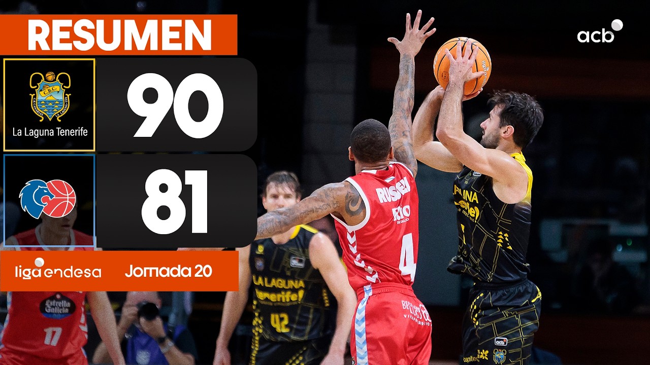 La Laguna Tenerife - Río Breogán (90-81) RESUMEN | Liga Endesa 2025-26