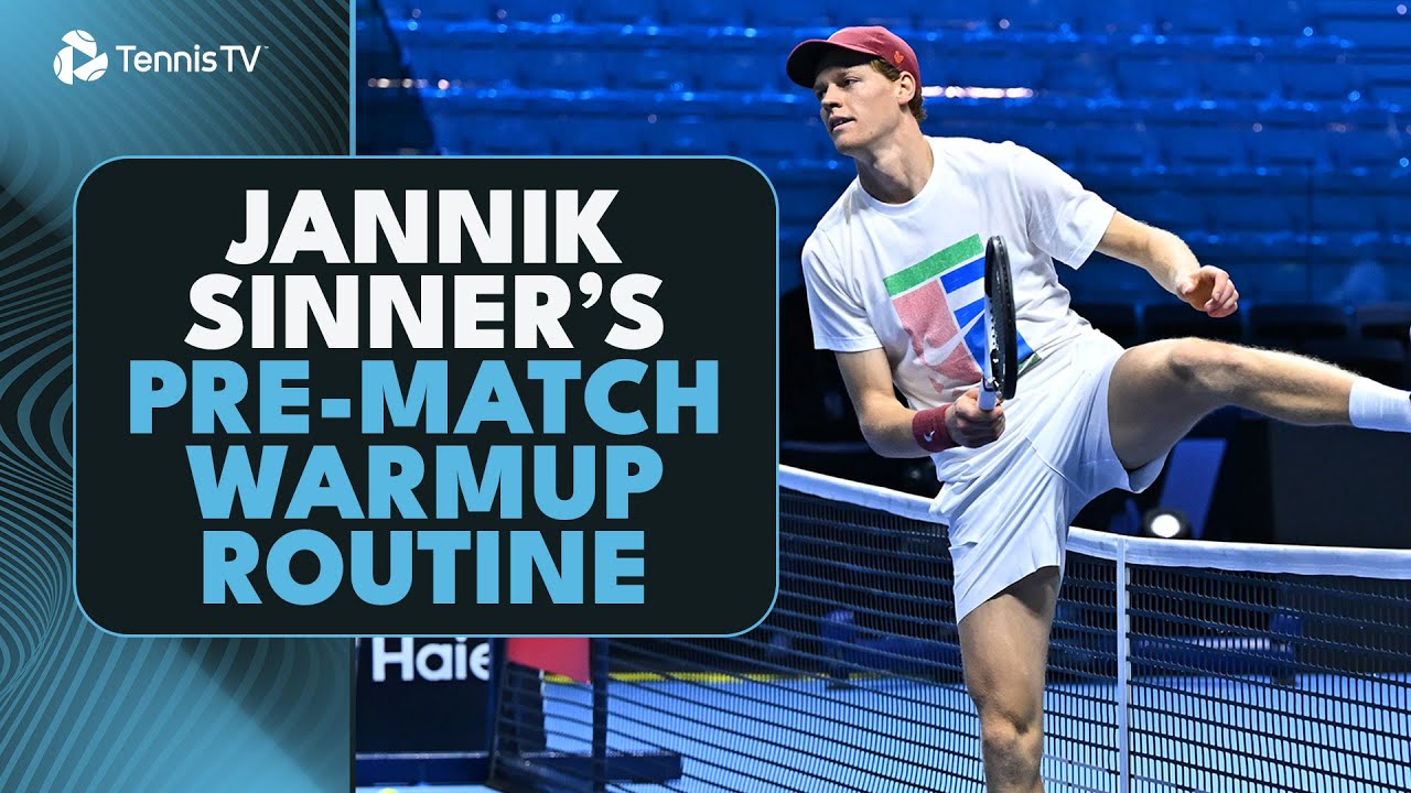 Jannik Sinner's Pre-Match Warm-Up Routine 🙆‍♂️| Nitto ATP Finals 2025